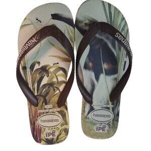 Havaianas Womens Anteater Flip Flop Sandals Multicolor 9/10 39/40 W